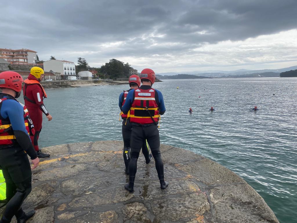 BOMBEROS VIGO SIMULANDO RESCATE